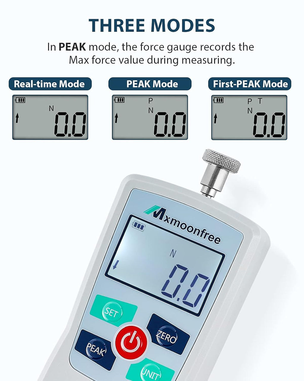 500N Digital Force Gauge Portable Force Meter with Storage Case W237