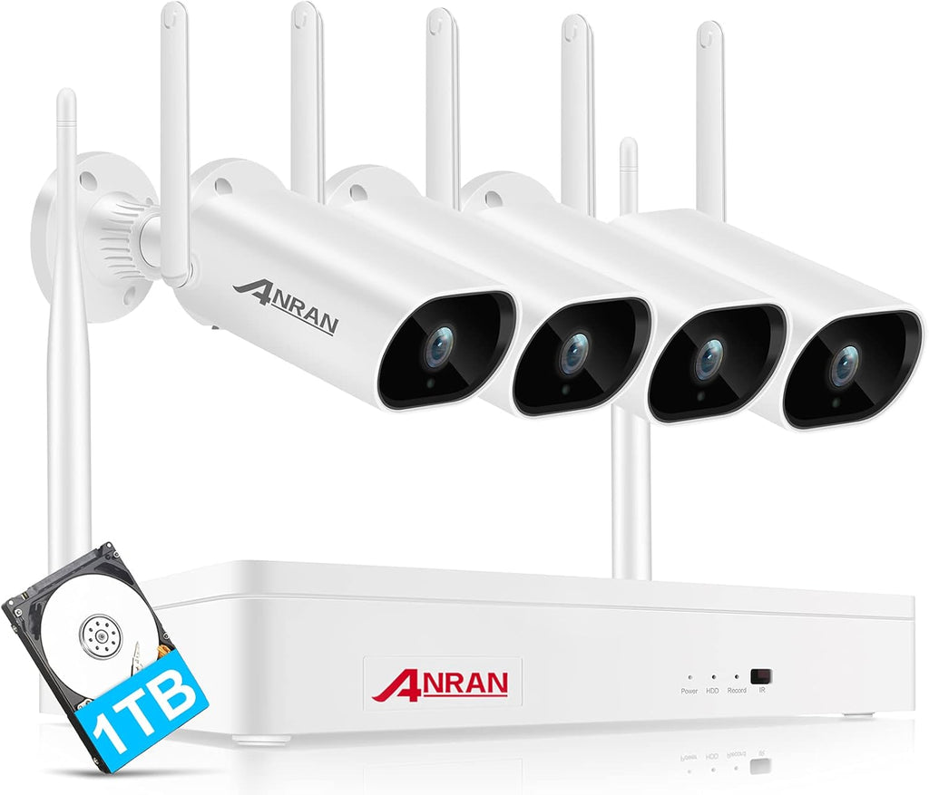 8 Channel 2K Wireless Security Camera System with 13 LCD Monitor Z321