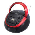 Portable CD Cassette USB Boombox Red C419553