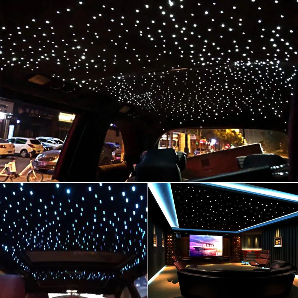 Car Use Bluetooth RGB LED Fiber Optic Light Star Ceiling Kit G8391