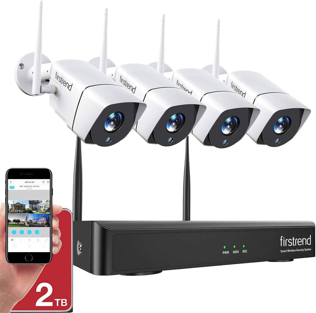 1080P 8CH Wireless Security Camera System with 12 Inch Monitor R6952