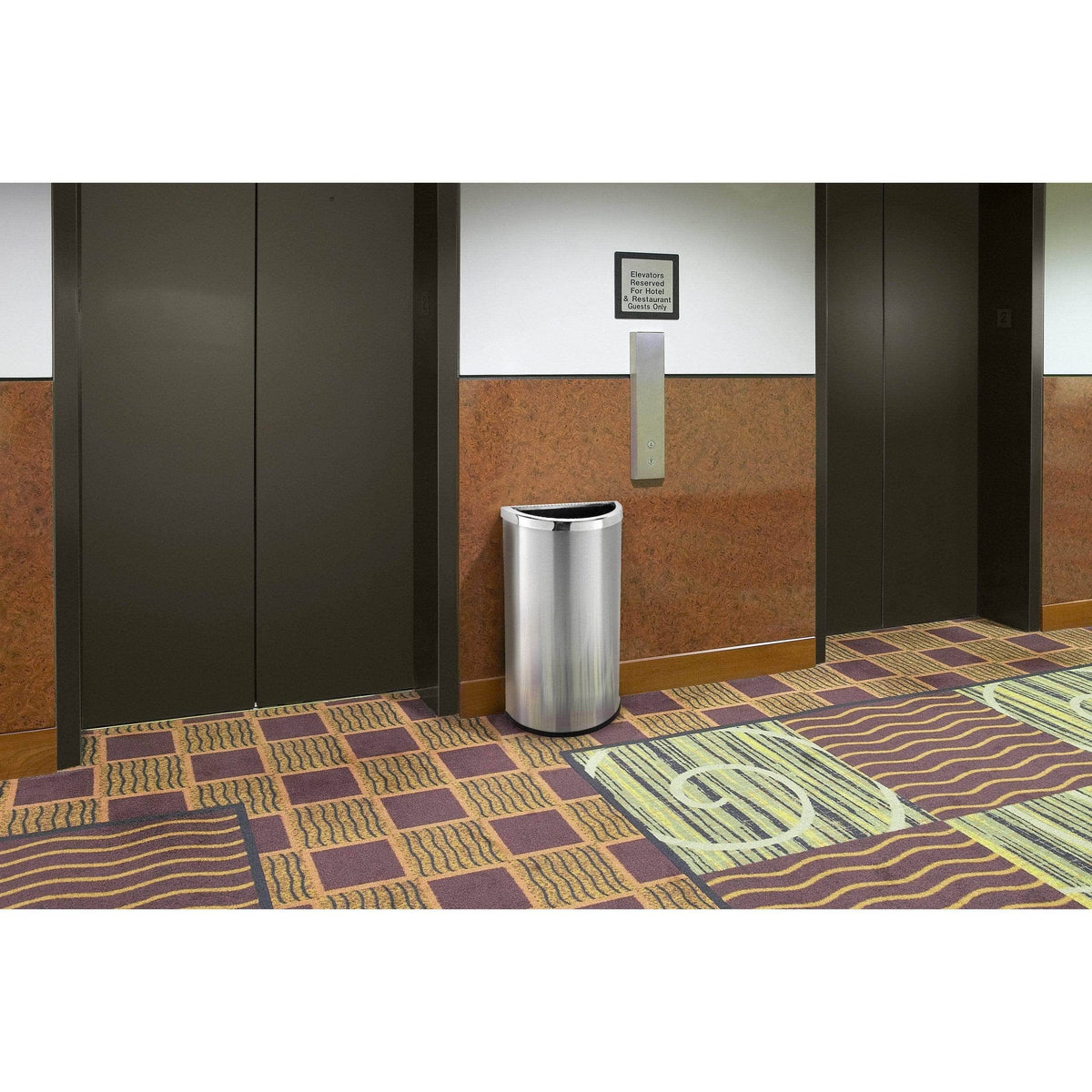 8 Gallon Stainless Steel Trash Can L95184