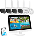 8 Channel 2K Wireless Security Camera System with 13 LCD Monitor Z321