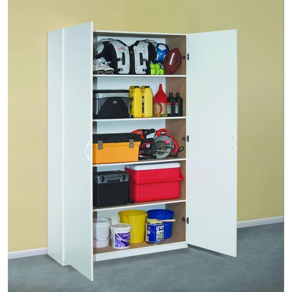 White Melamine Jumbo Storage Cabinet C132