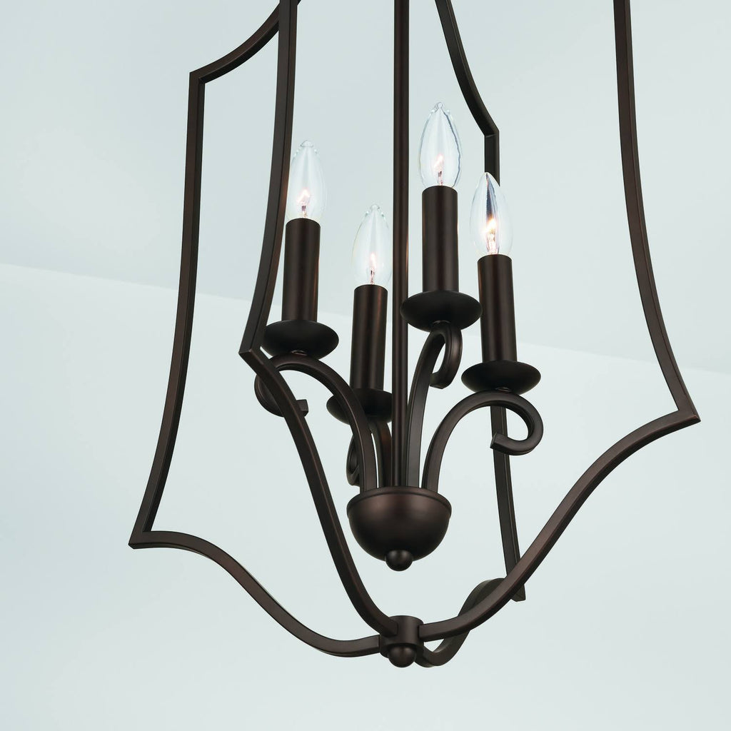 4 Light Bronze Foyer Light D5155