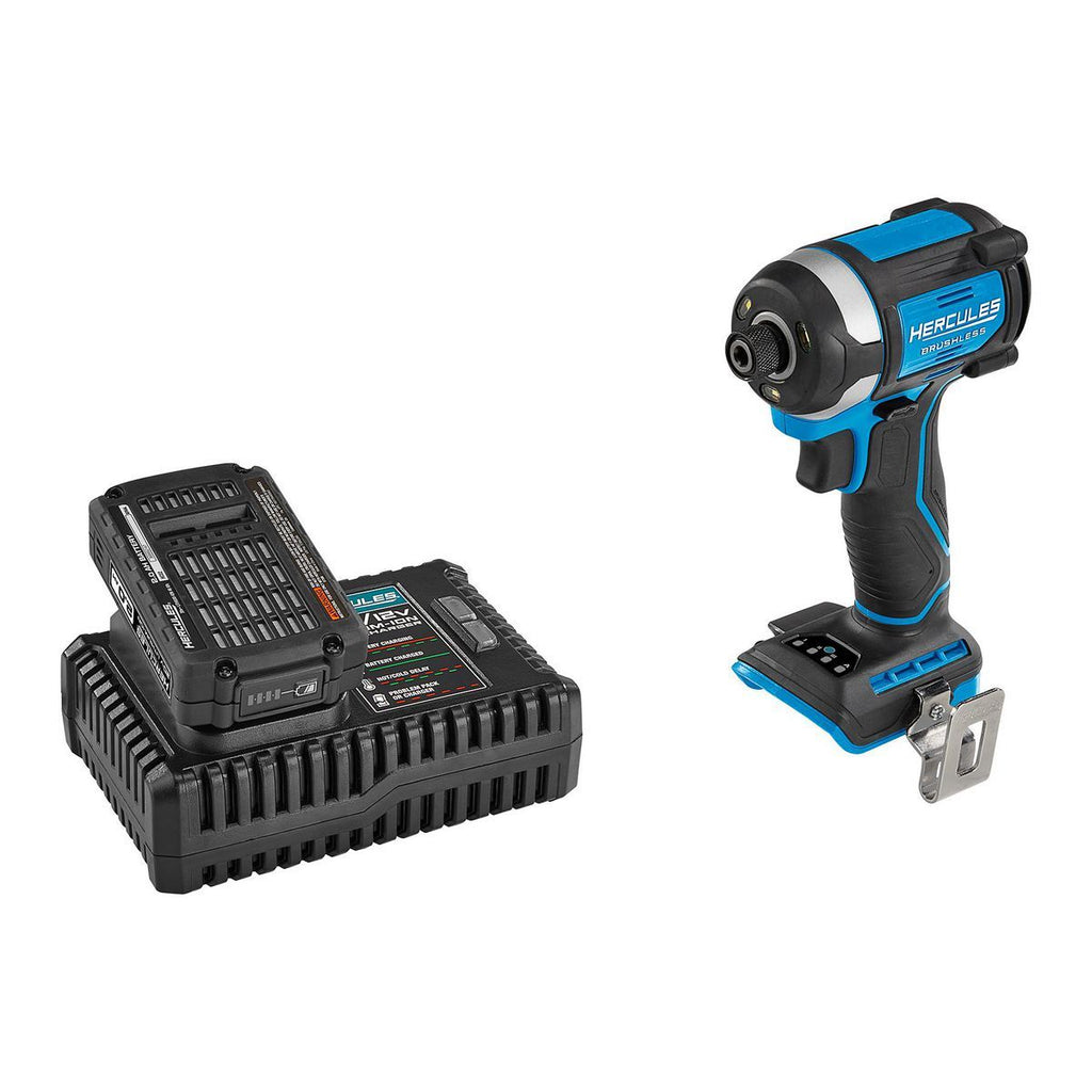 20V Brushless Cordless 1/4 in. 3-Speed Impact Driver Kit with 2 Ah Battery and Charger P39550