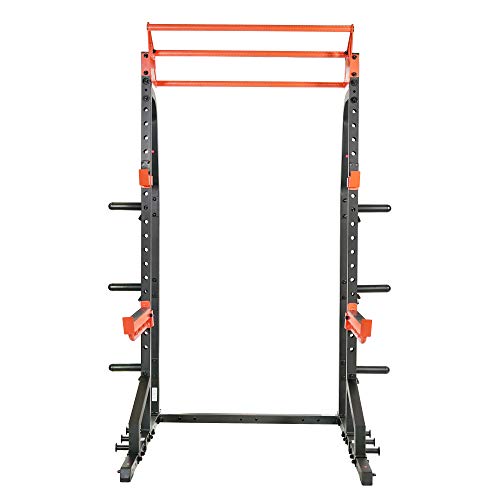 Half Rack Power Cage with J-Hooks and Pull Up Bar P3521