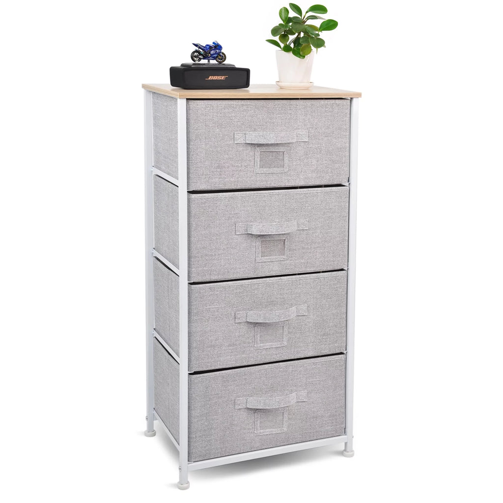 5 Drawer Fabric Dresser Storage Tower Cabinet O23017