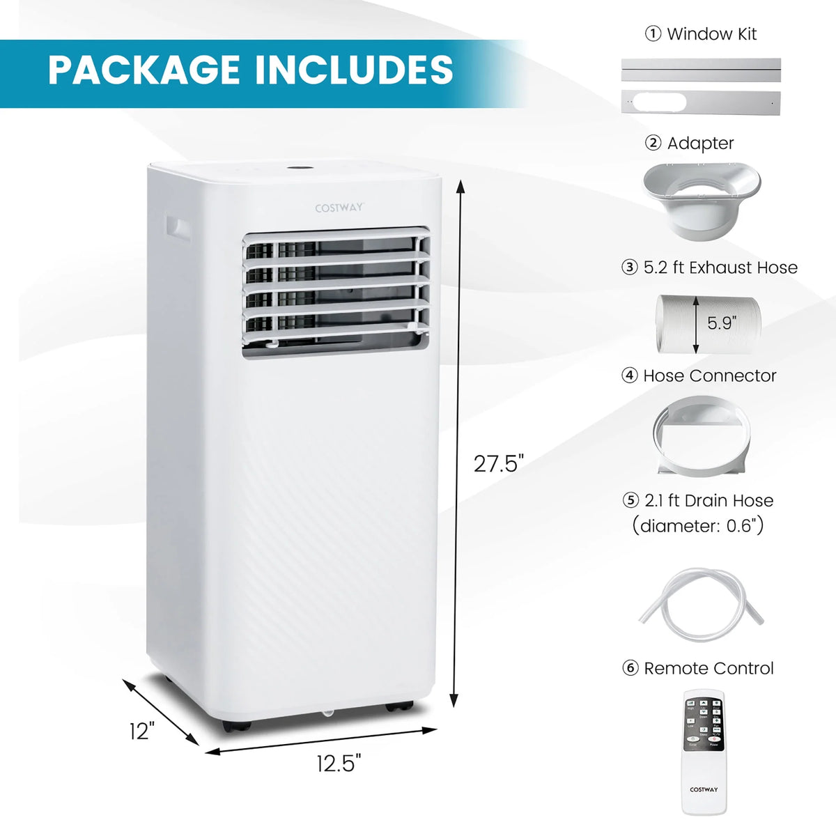 10000 BTU 4-in-1 Portable Air Conditioner K7099