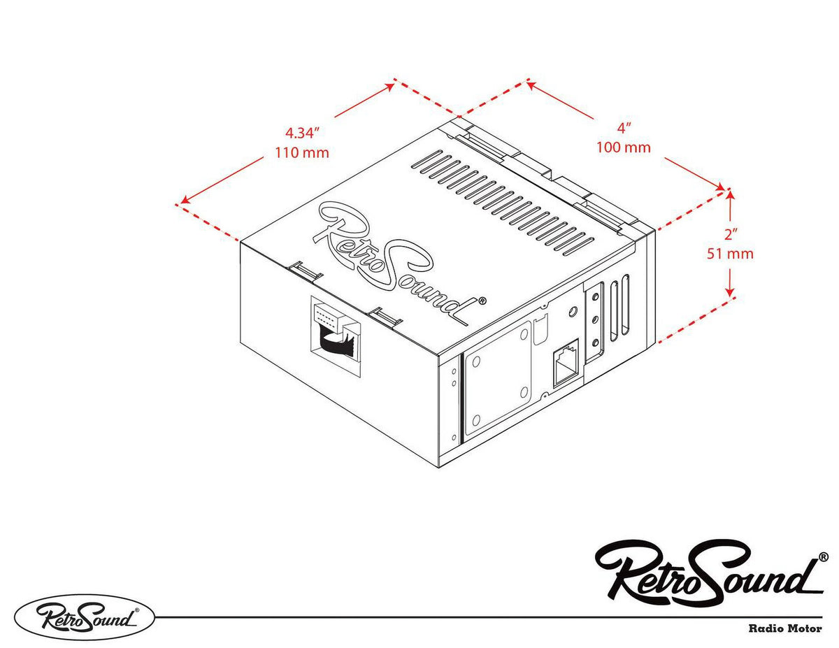 Compatible with 1969-75 Jaguar XJ Series Bluetooth AM/FM RetroRadio P512604