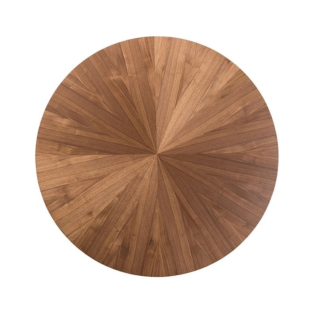 Black Fabric and Walnut Wood Dining Set P469
