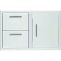 32 Inch Stainless Steel Access Door & Double Drawer Combo A581262