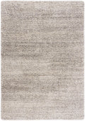 Ivory Grey Striped Shag Area Rug 10' x 14' T356969