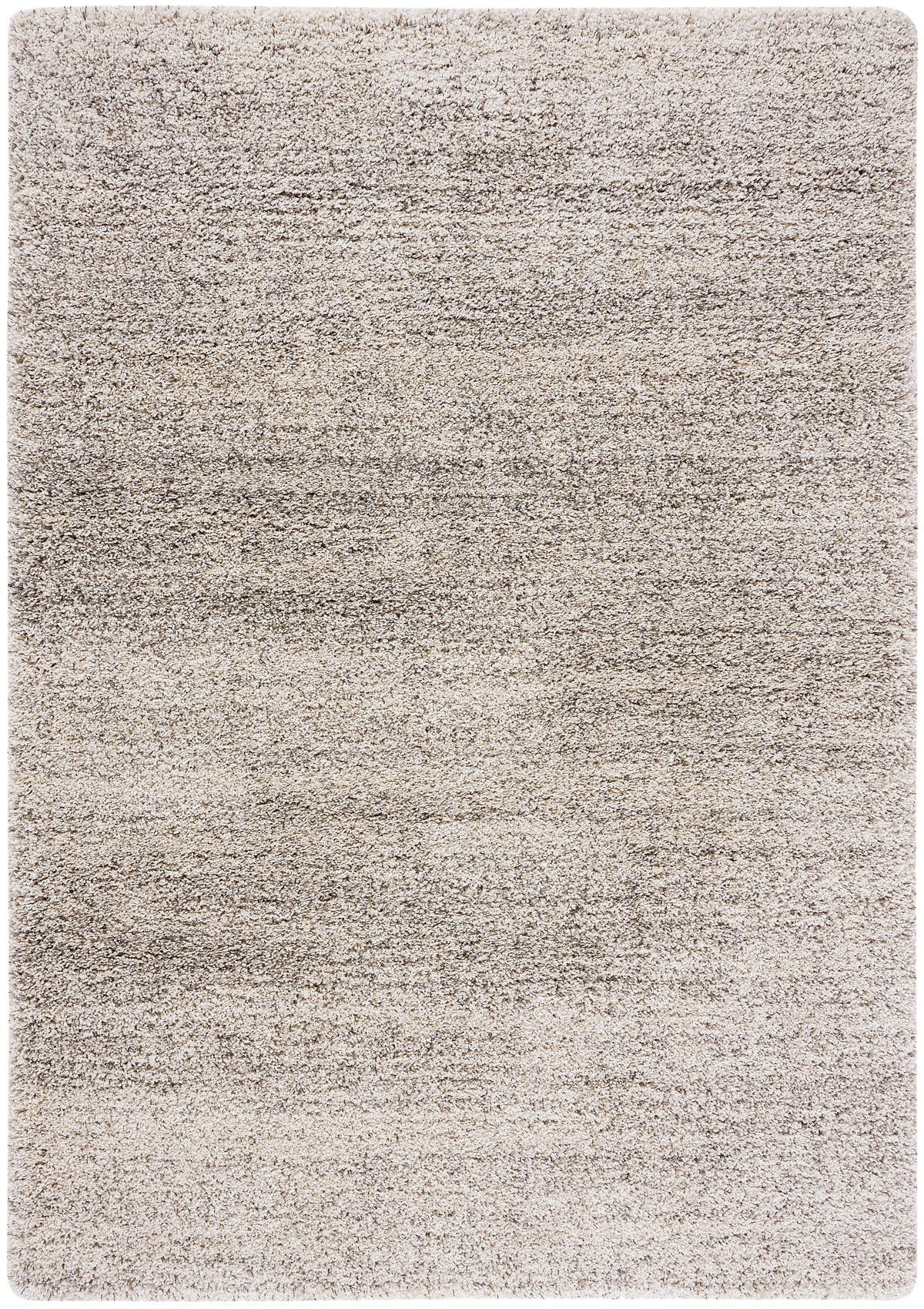 Ivory Grey Striped Shag Area Rug 10' x 14' T356969