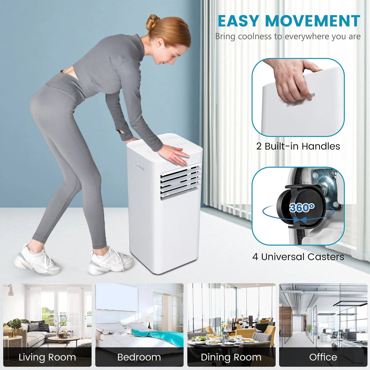 10000 BTU 4-in-1 Portable Air Conditioner K7099