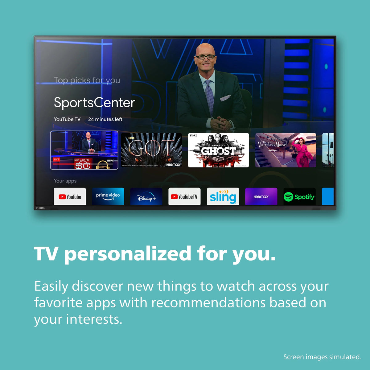 55 Class 4K Ultra HD Google Smart LED TV P2522