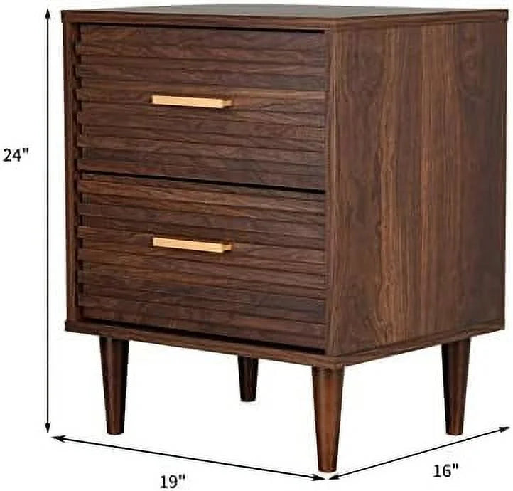 Set of 2 Nightstands with 2 Drawers N61269