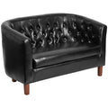 Black Tufted Loveseat H84947