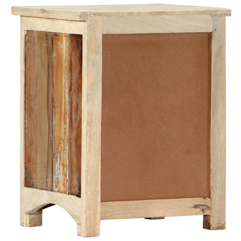 Bedside Cabinet Solid Reclaimed Wood U147327