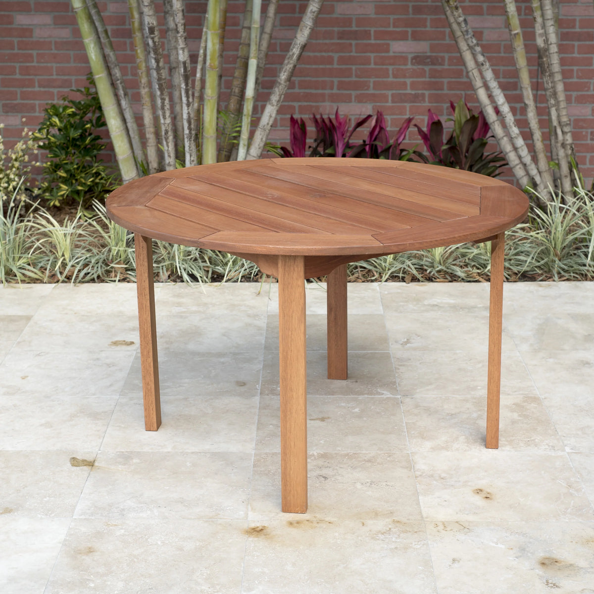 Eucalyptus Wood Outdoor Round Table A940351