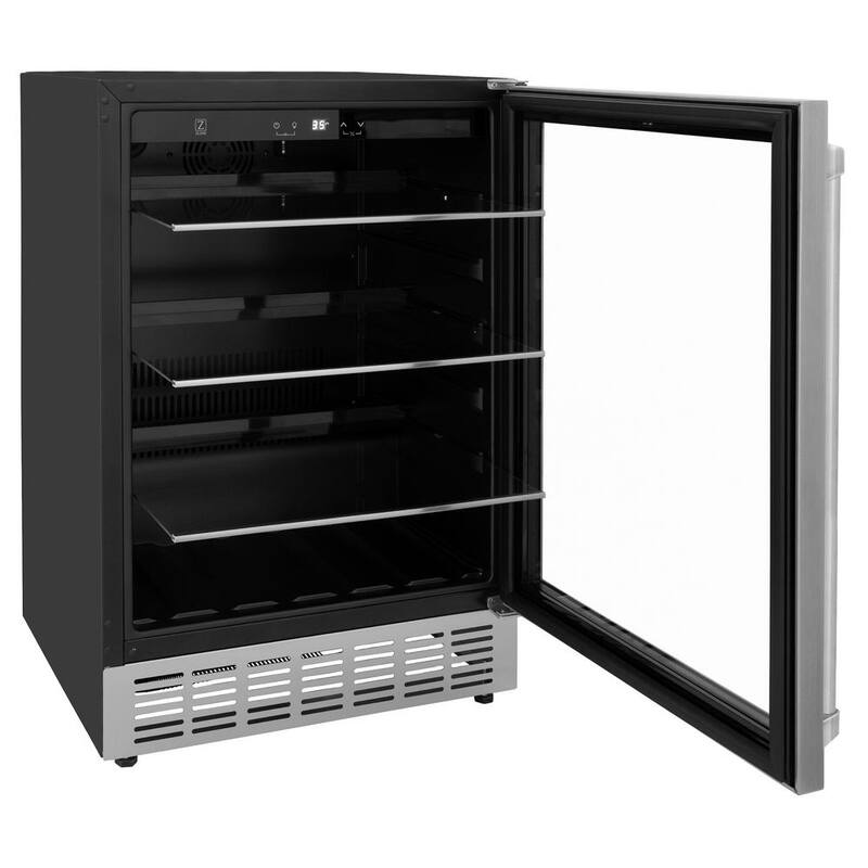 24 in. Single Zone 154-Can Stainless Steel Beverage Fridge P191