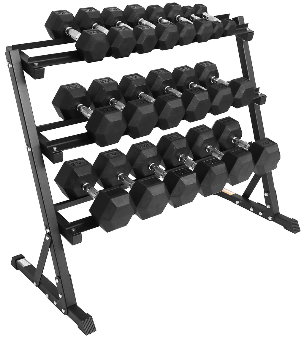 150 LB Dumbbell Set with A-Frame Rack U6809