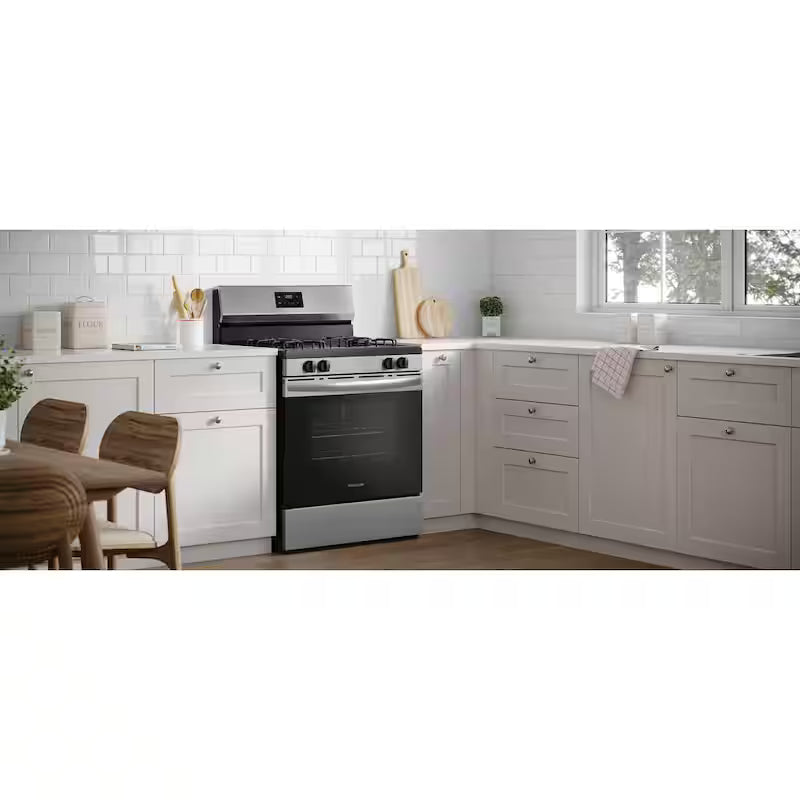 4-Burner Freestanding Gas Range in Stainless Steel X53693