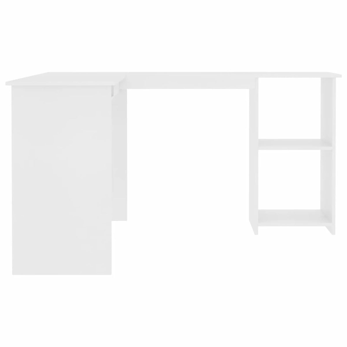 White L-Shaped Corner Desk M778