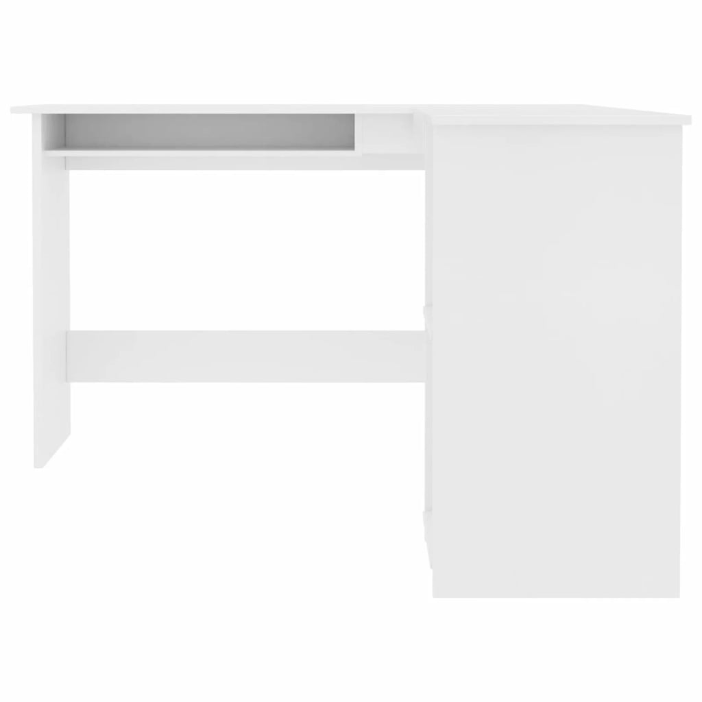 White L-Shaped Corner Desk M778