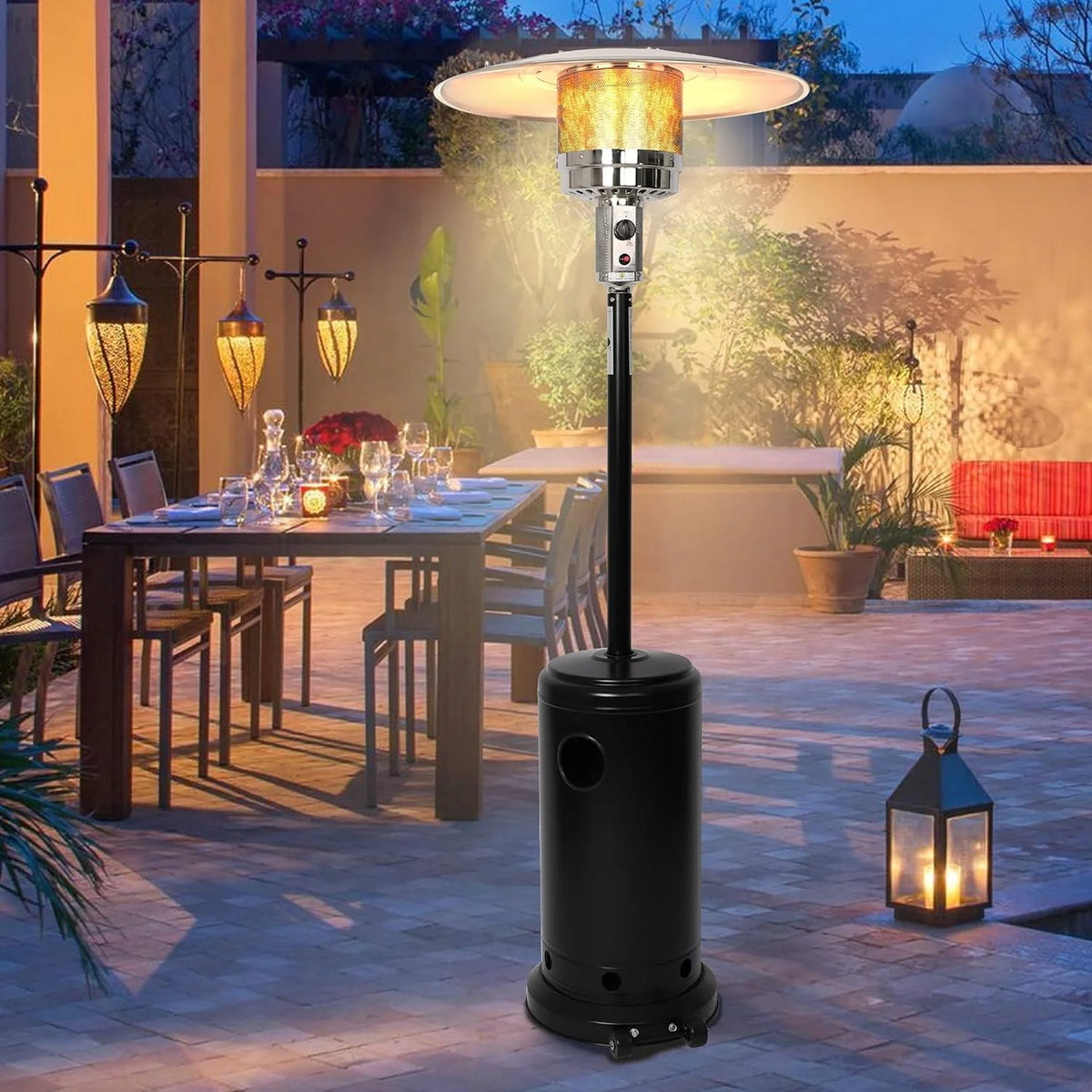 Propane 36000 BTU Outdoor Patio Heater with Wheels C39327