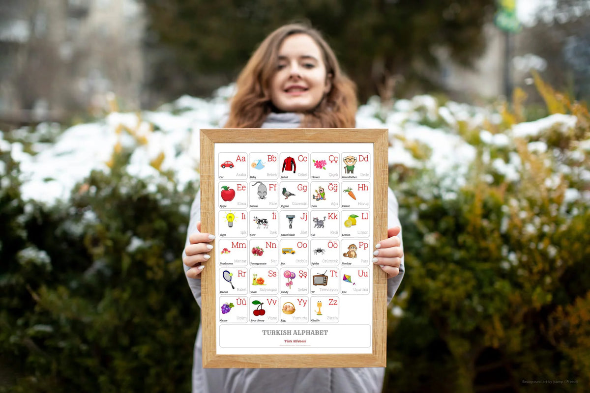 Turkish Alphabet Poster 16 x 20 inches A743337