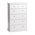 White 6 Drawer Chest F862