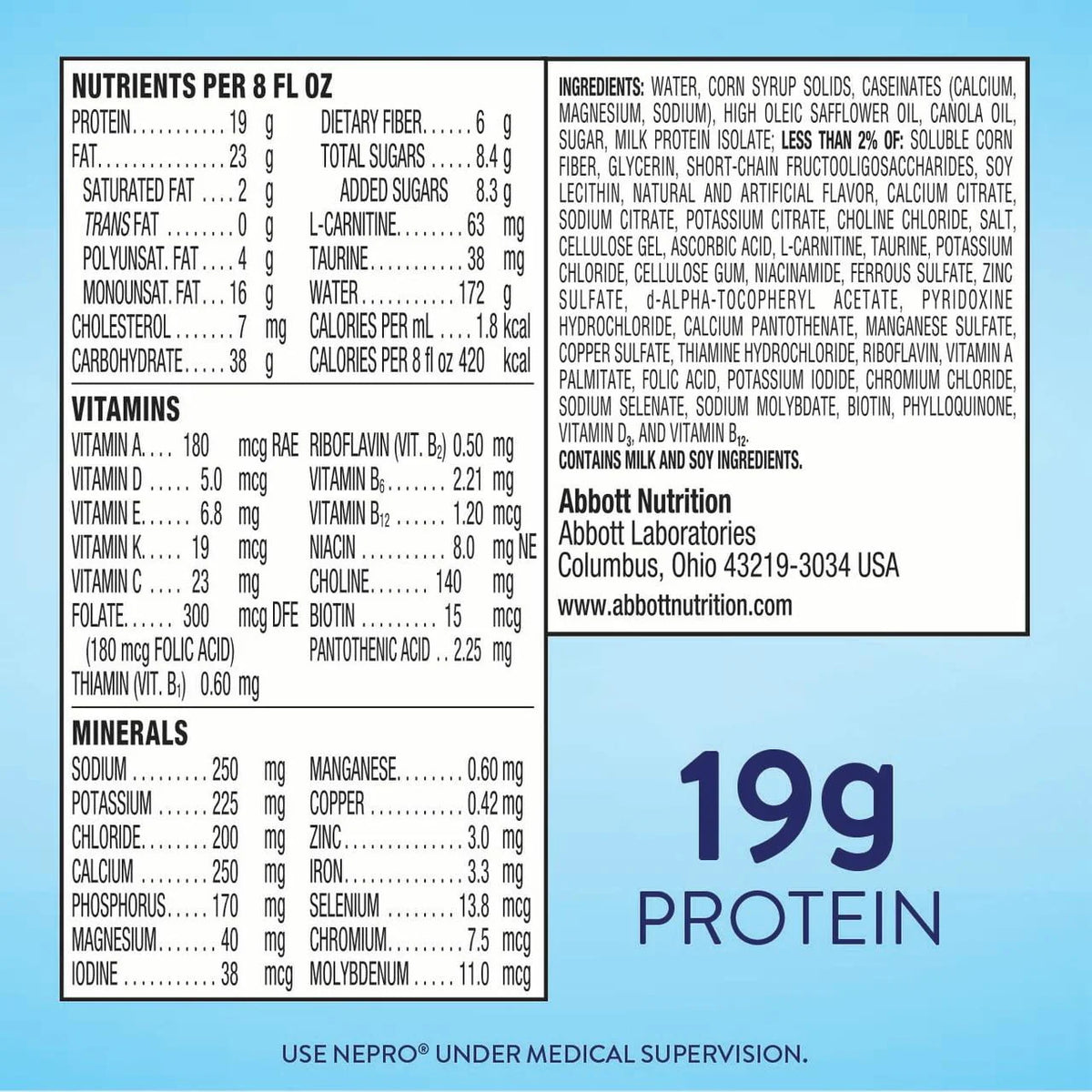 Vanilla Nutrition Shake 16 Count H960