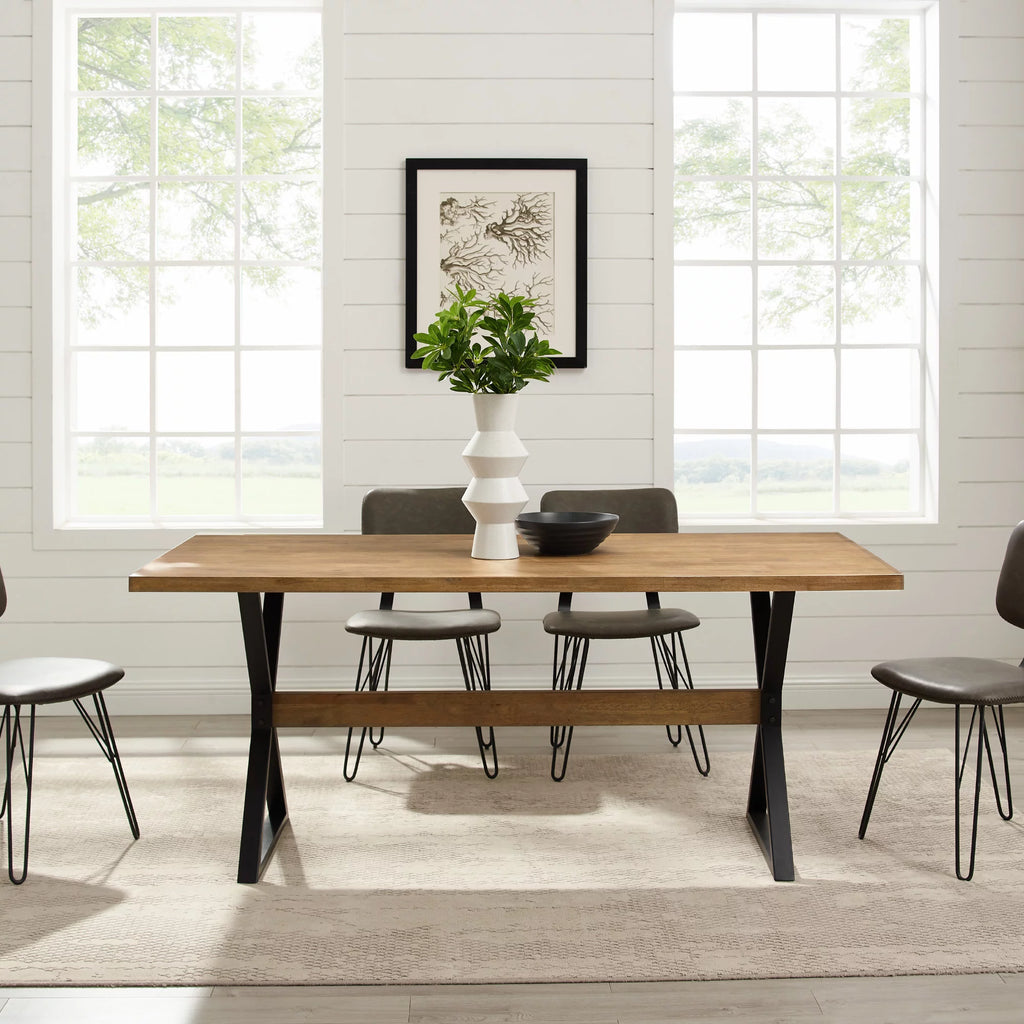 Modern Farmhouse X Leg Dining Table Z48449