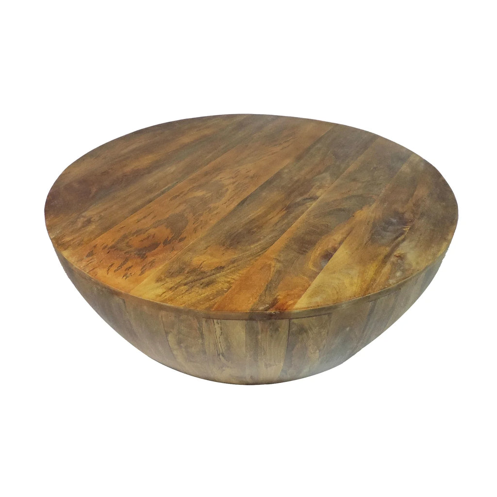 36 Inch Round Mango Wood Coffee Table C61197
