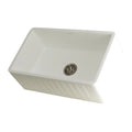 30 In. Apron Front Farmhouse Single Bowl Kitchen Sink, Matte White X3045