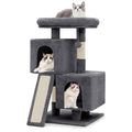 34-in Double Level Plush Cat Tree & Condo W636