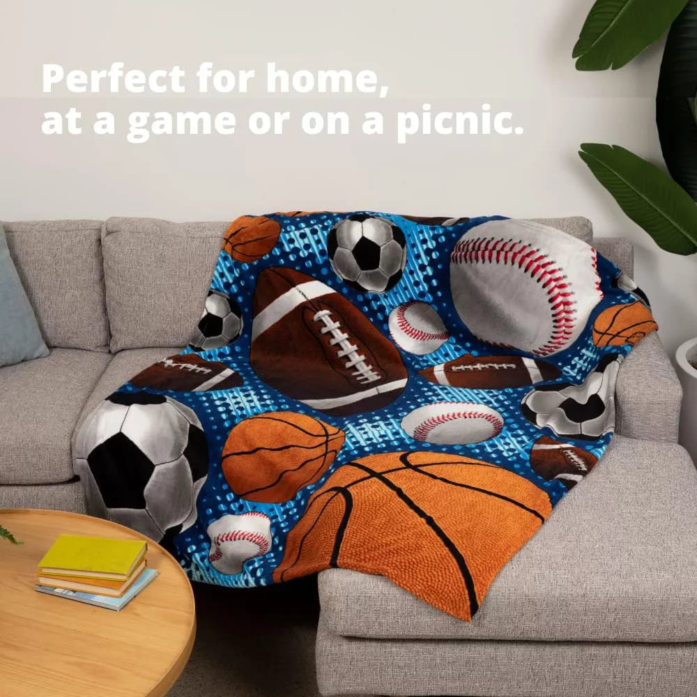 Soft Plush Fleece Throw Blanket 50"x60" Y32403