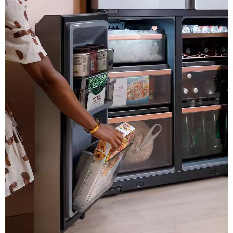 27.4 cu. ft. Quad Door Bottom Freezer Refrigerator with Dual Dispense Pitcher A200