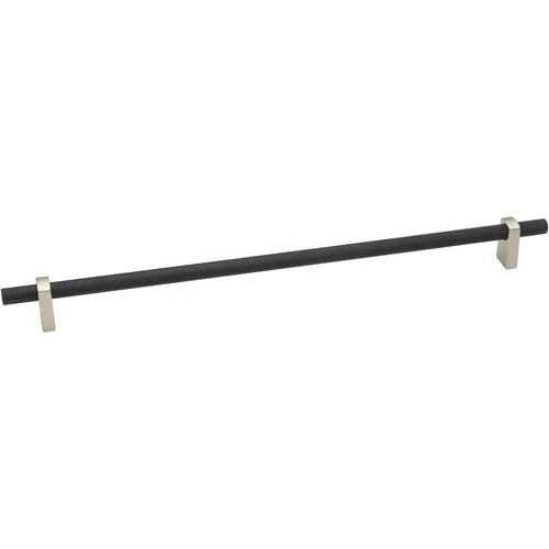 24" Center To Center Knurled Bar Appliance Pull Matte Black A449
