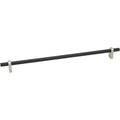 24" Center To Center Knurled Bar Appliance Pull Matte Black A449