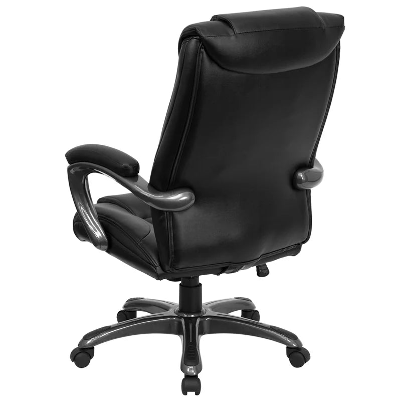 Black LeatherSoft High Back Ergonomic Office Chair D842567