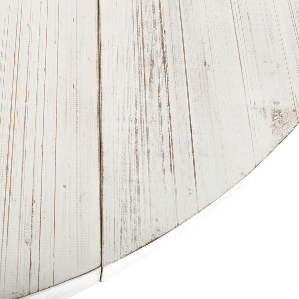 Antique White Foldable Leaf Dining Table Z2991