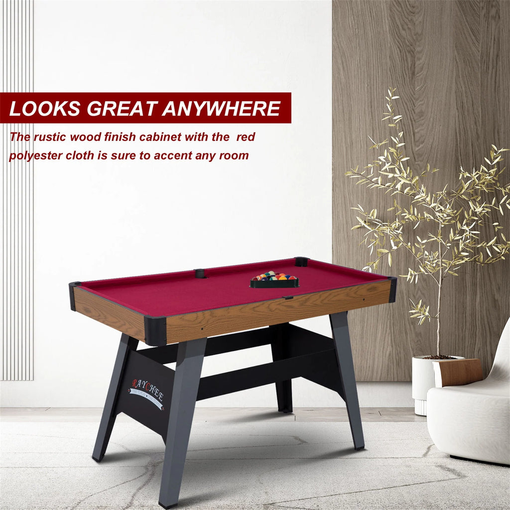 4-Ft Portable Pool Table Set with Cue Sticks and Balls F955