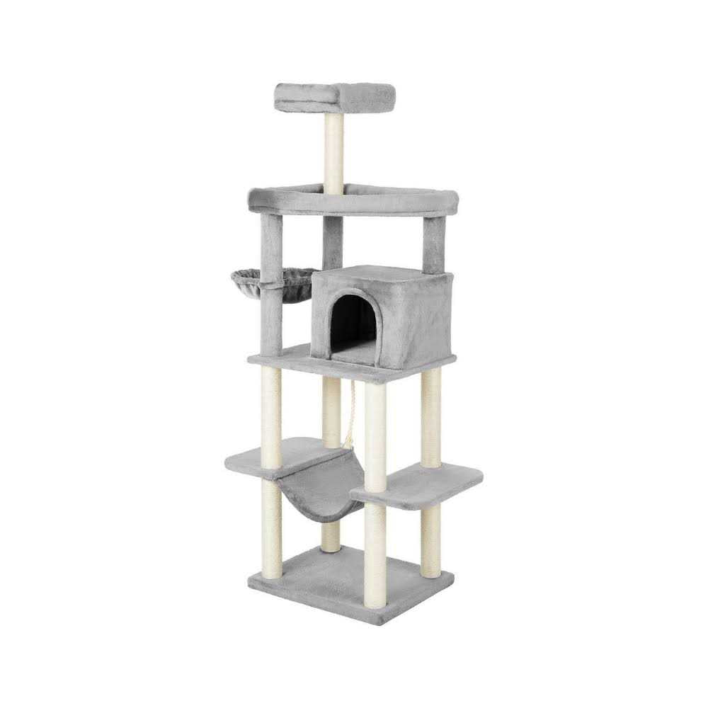 73-in Cat Tree with Hammock Condo and Bed Z6246