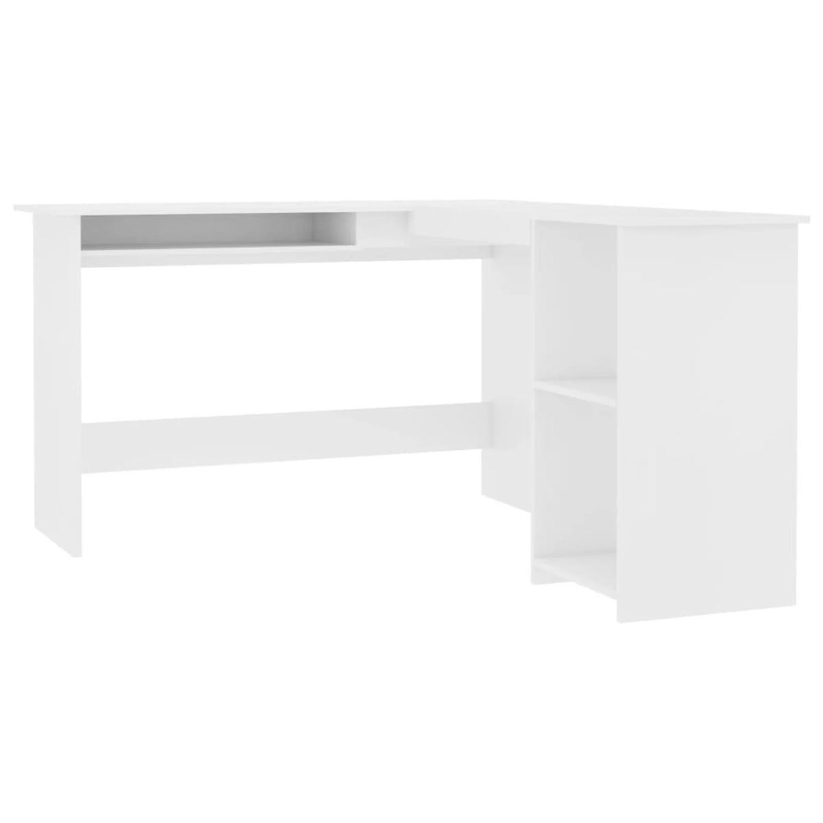 White L-Shaped Corner Desk M778