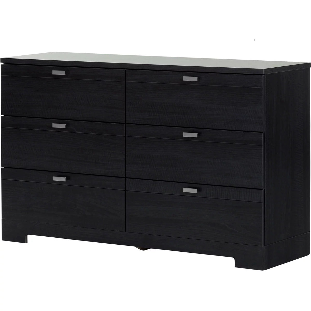 Black Oak 6 Drawer Dresser E854869