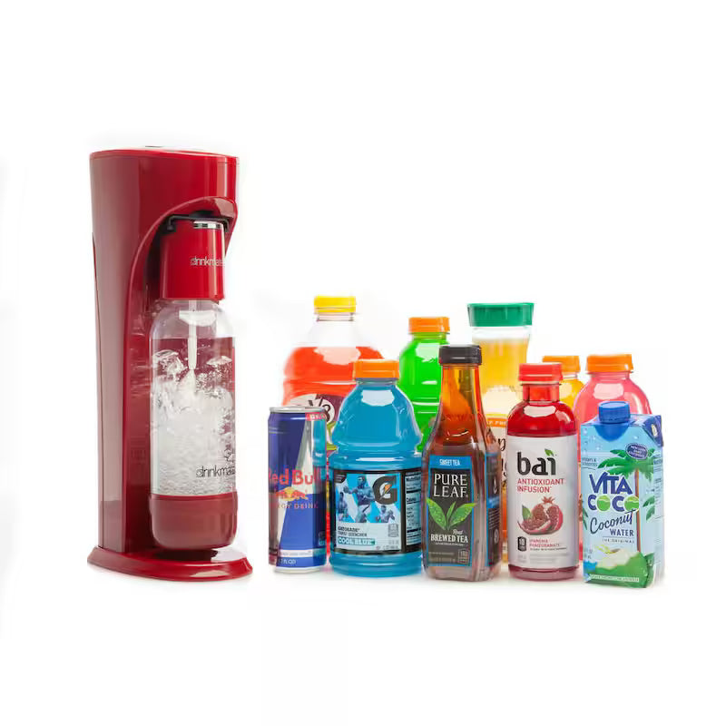 Sparkling Water and Soda Maker Party Pack with 2 60L CO2 Cartridges W466205