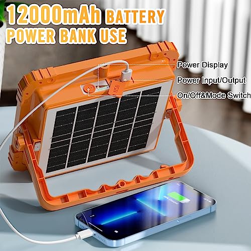 100W LED Solar Work Light, 10000LM Magnetic Worklight, IP66 Waterproof L903