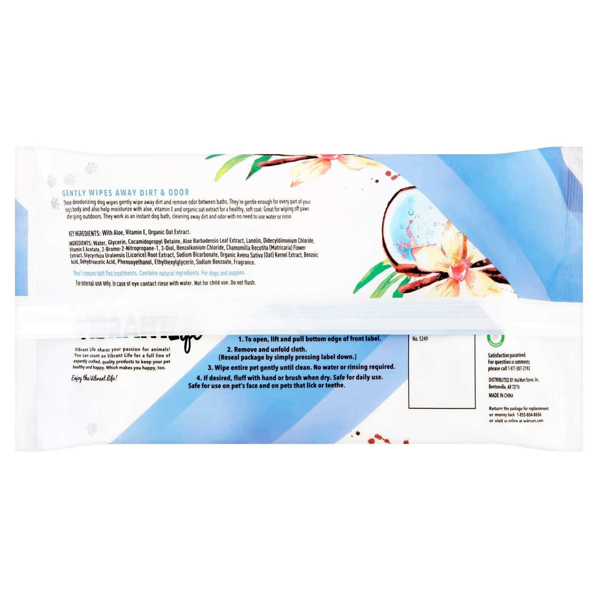 Deodorizing Wipes for Dogs & Puppies S60430
